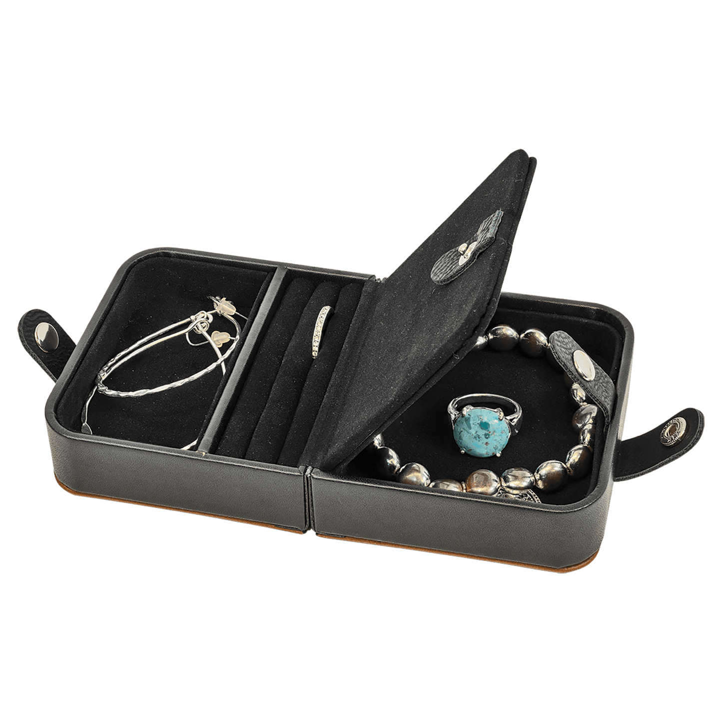7½" x 4½" Laserable Leatherette Jewelry Box