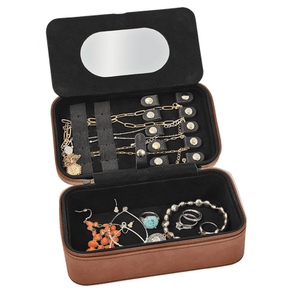 7½" x 4½" Laserable Leatherette Jewelry Box