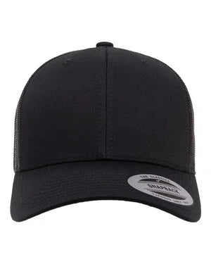 Custom Leather Patch YP Classics 6606 Retro Trucker Hat
