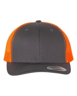 Custom Leather Patch YP Classics 6606 Retro Trucker Hat