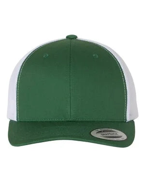 Custom Leather Patch YP Classics 6606 Retro Trucker Hat