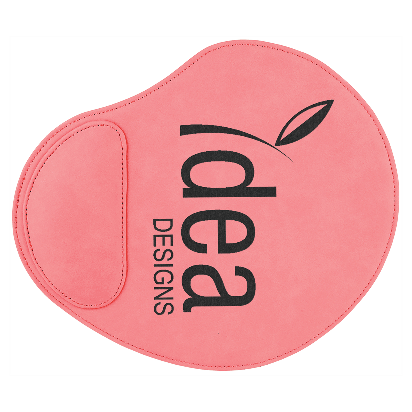 Pink 9" x 10 1/4" Laserable Leatherette Mouse Pad