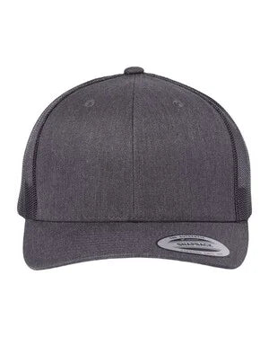 Custom Leather Patch YP Classics 6606 Retro Trucker Hat