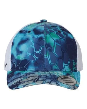 Custom Leather Patch YP Classics 6606 Retro Trucker Hat