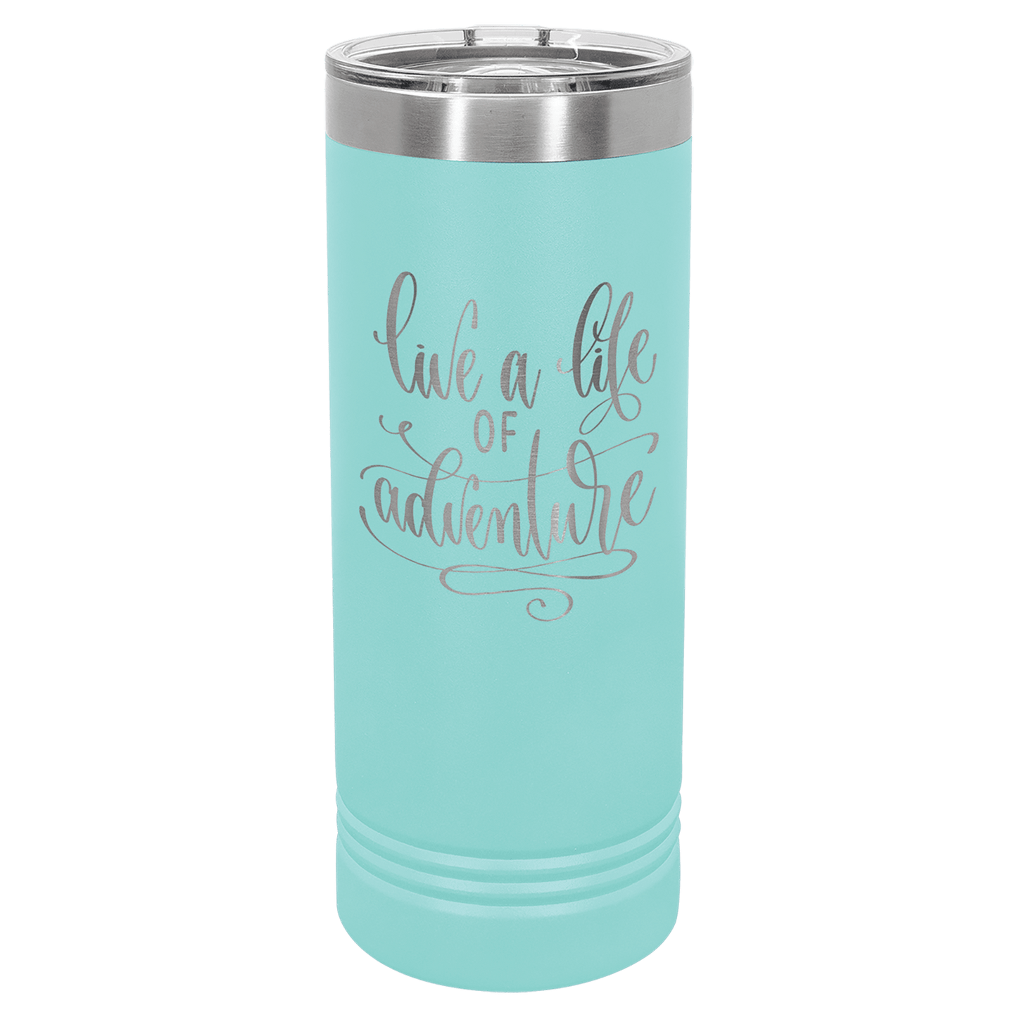 Teal Polar Camel 22 oz. Skinny Tumbler with Slider Lid