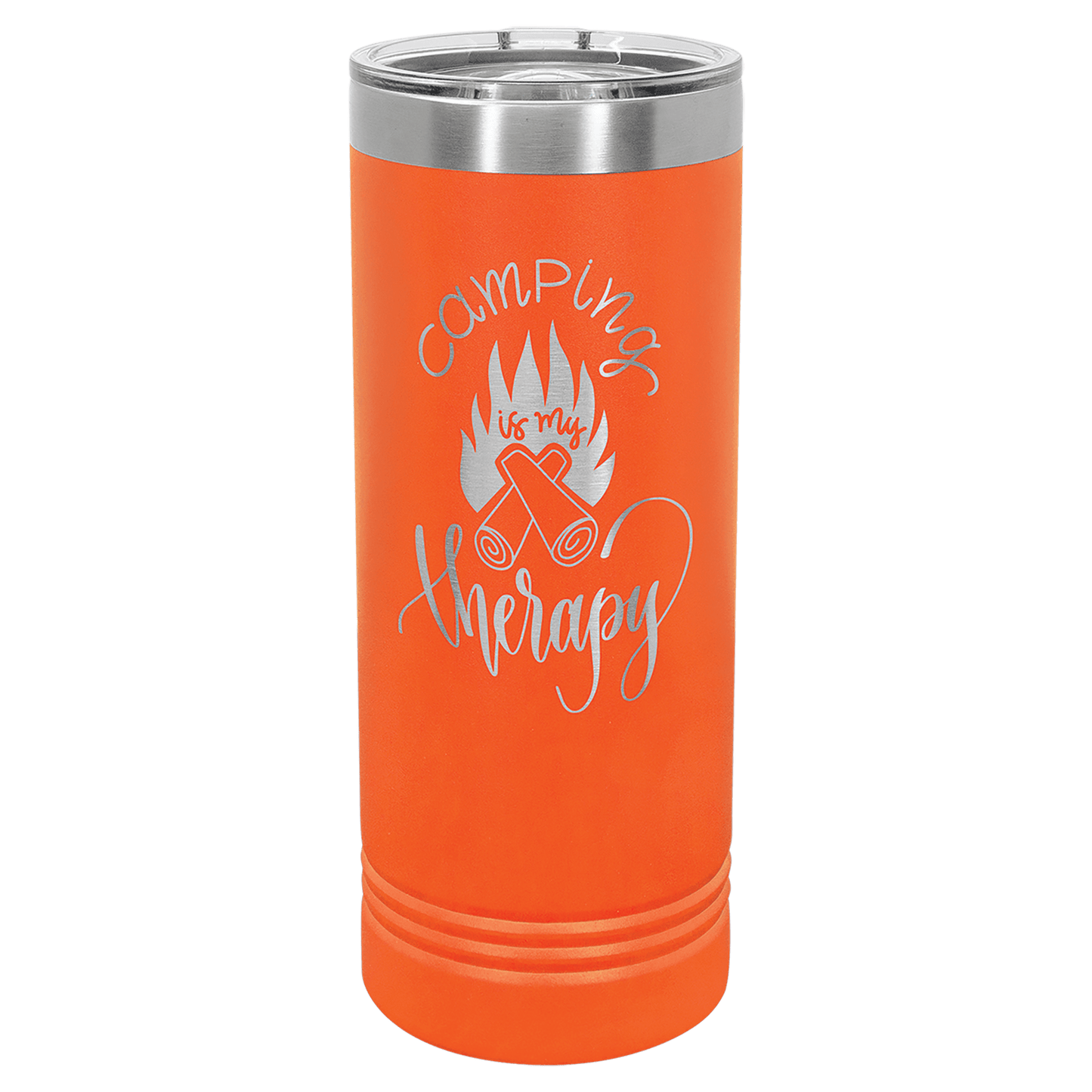 Orange Polar Camel 22 oz. Skinny Tumbler with Slider Lid