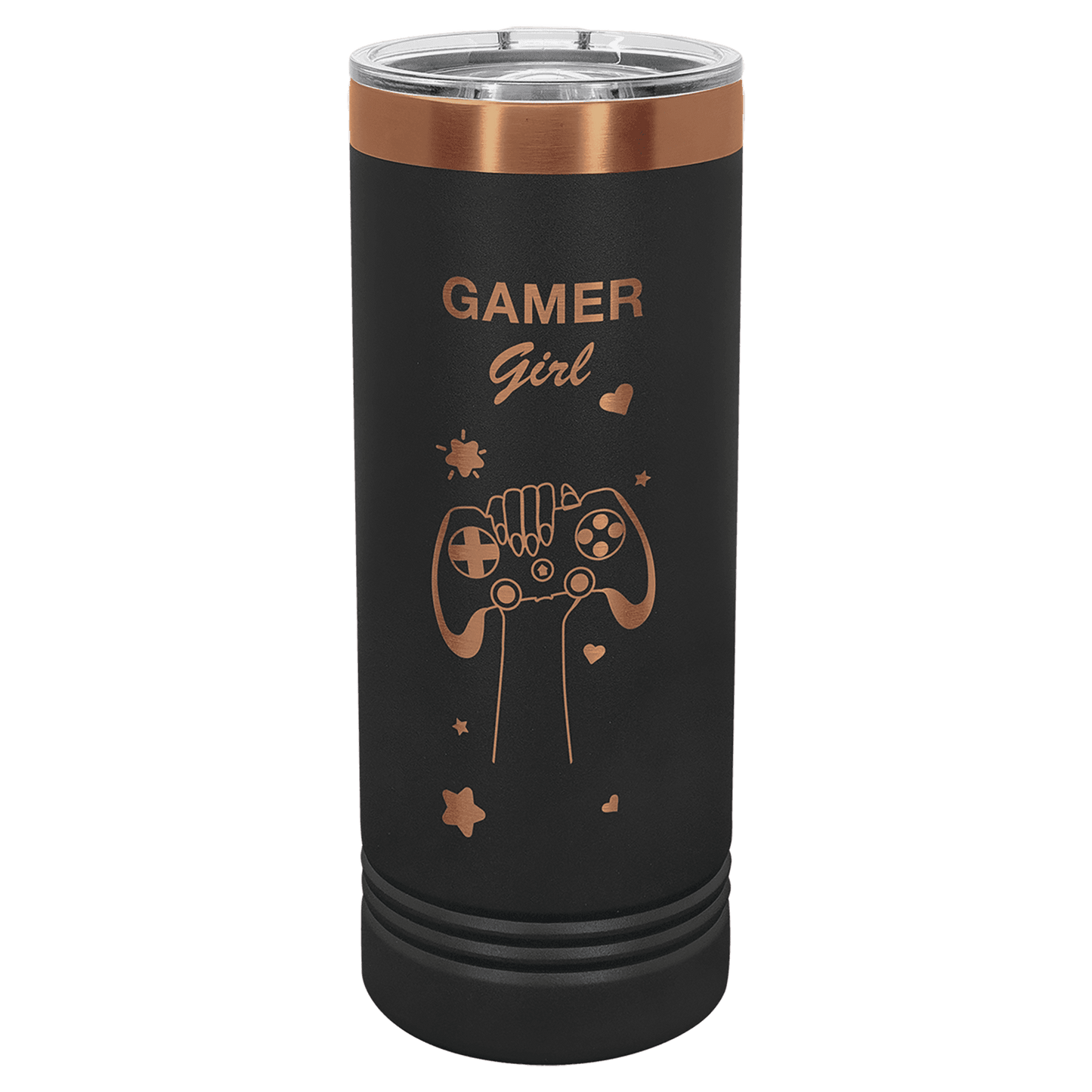 Black/Rose Gold Polar Camel 22 oz. Skinny Tumbler