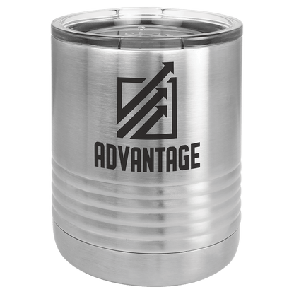 Stainless Steel Vacuum Insulated Ringneck Tumbler with Clear Polar Camel 10 oz. Lid