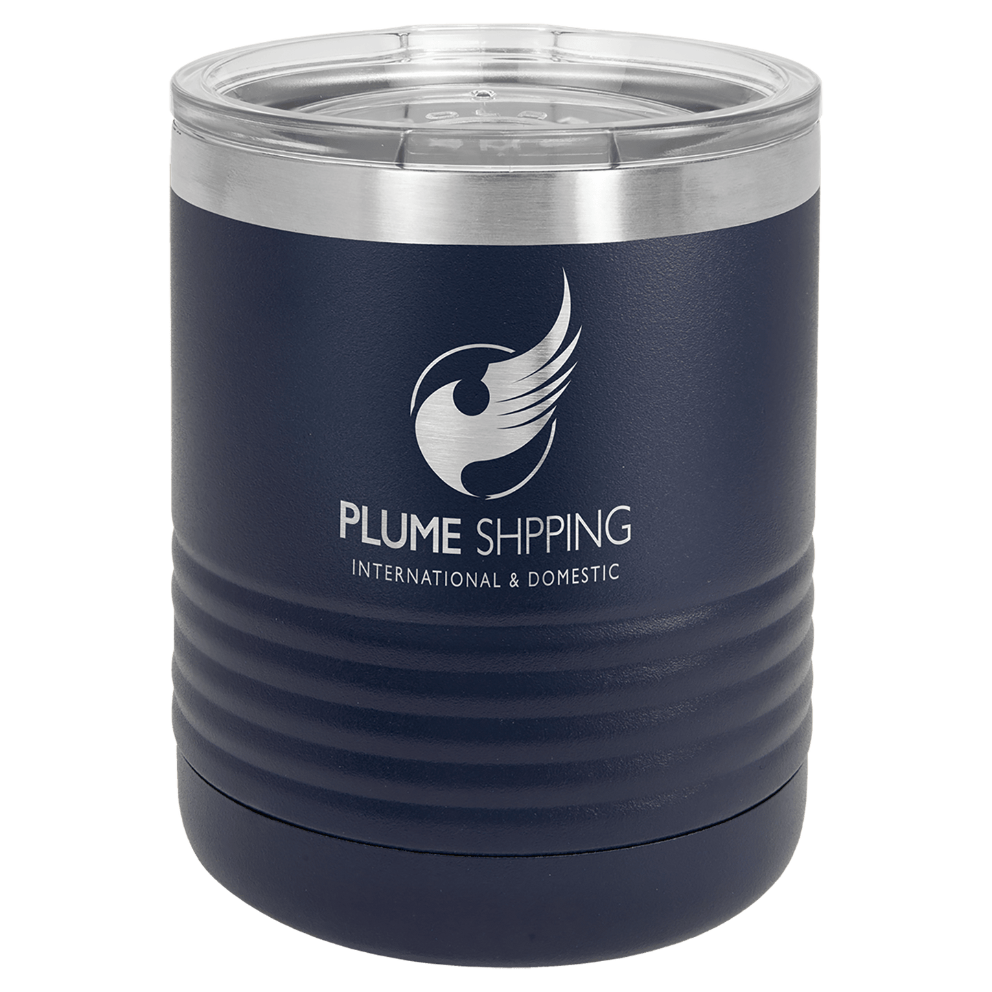 Navy Blue Vacuum Insulated Ringneck Tumbler with Clear Polar Camel 10 oz. Lid