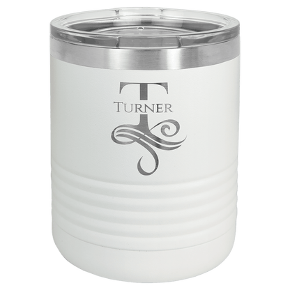 White Vacuum Insulated Ringneck Tumbler with Clear Polar Camel 10 oz. Lid