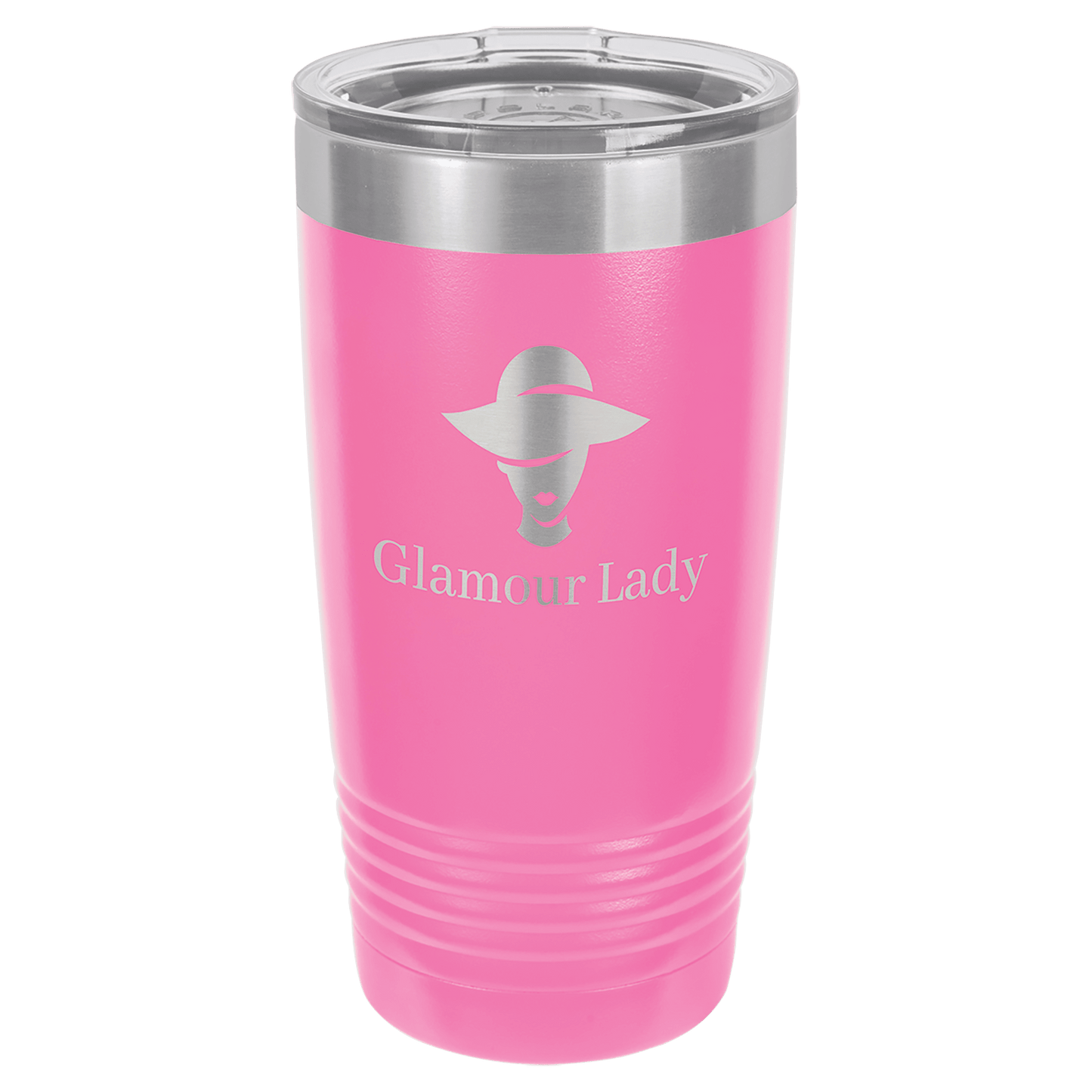 Pink Ringneck Tumbler with Clear Polar Camel 20 oz. Lid