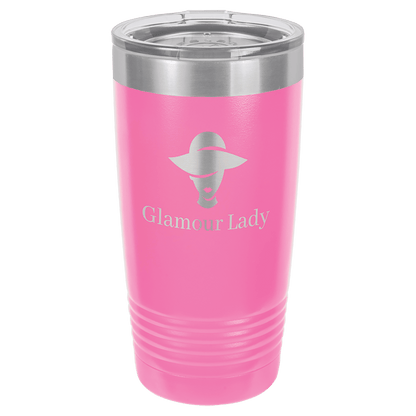 Pink Ringneck Tumbler with Clear Polar Camel 20 oz. Lid