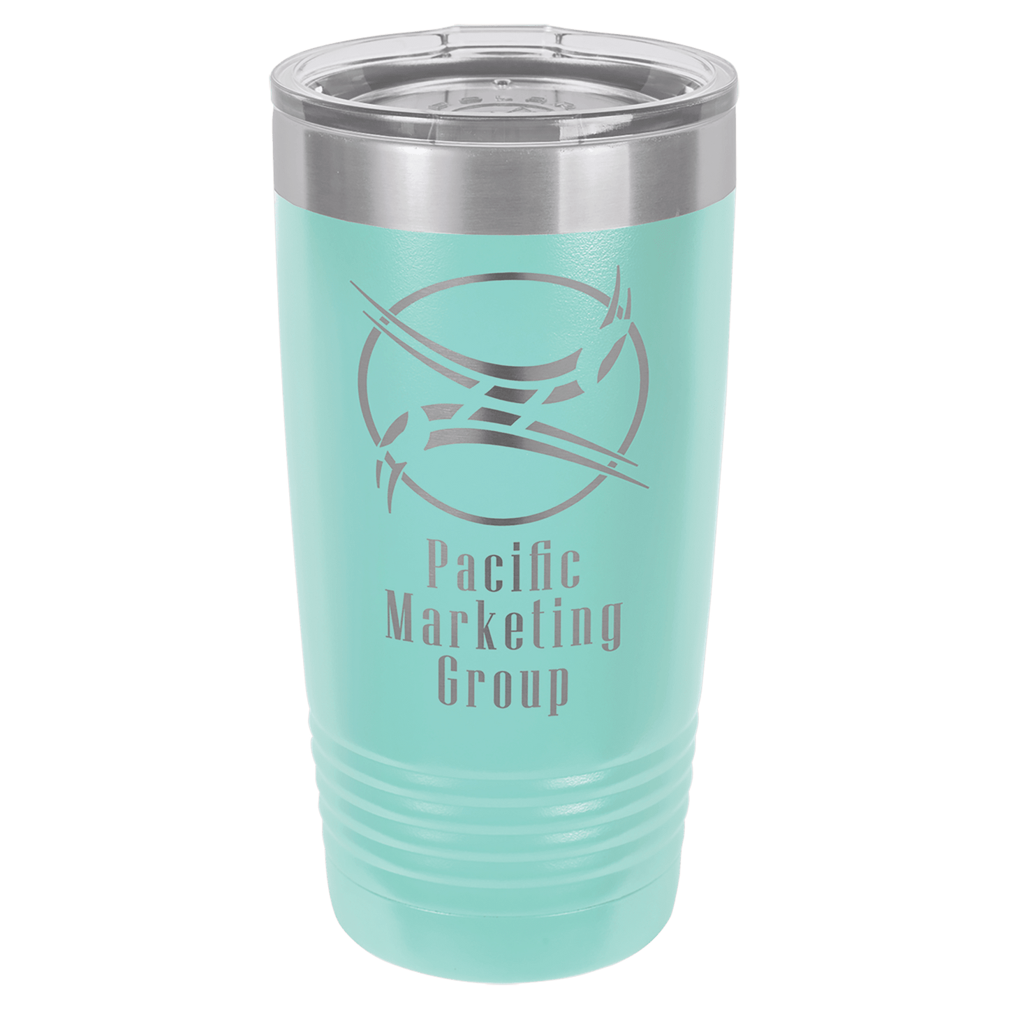 Teal Polar Camel 20 oz. Ringneck Tumbler with Logo Lid