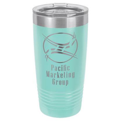 Teal Polar Camel 20 oz. Ringneck Tumbler with Logo Lid