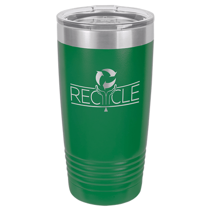 Green Polar Camel 20 oz. Ringneck Tumbler with Logo Lid