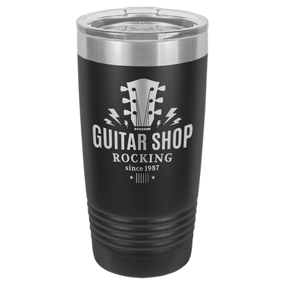 Black Polar Camel 20 oz. Ringneck Tumbler with Logo Lid