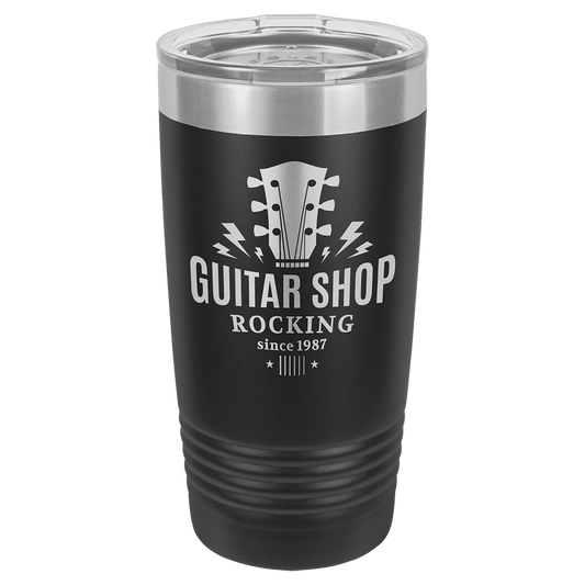 Black Polar Camel 20 oz. Ringneck Tumbler with Logo Lid