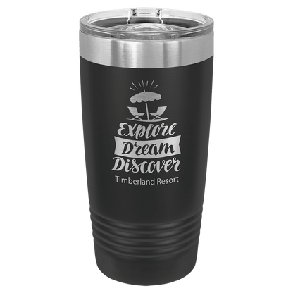 Black Polar Camel 20 oz. Ringneck Tumbler with Slider Lid