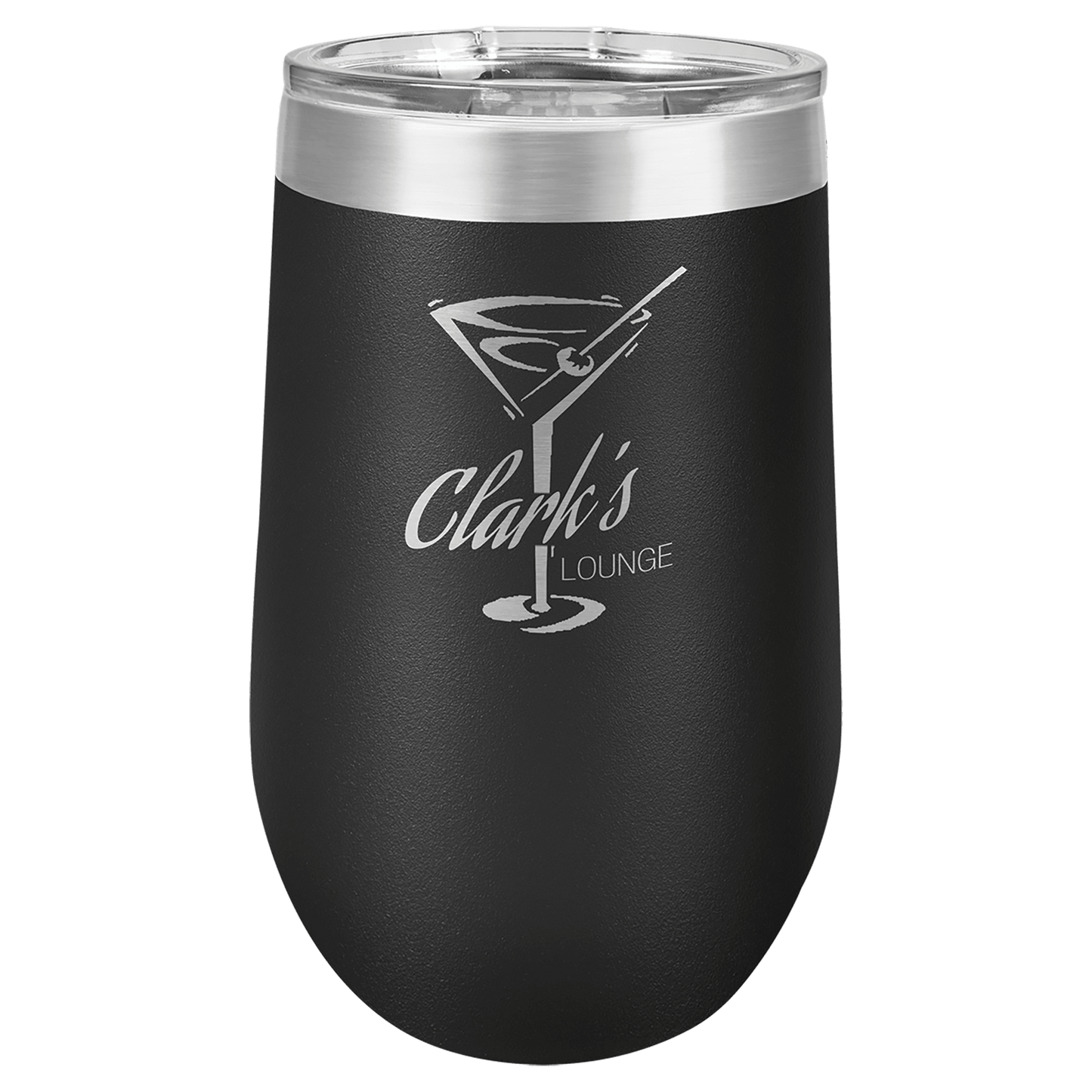 Black Polar Camel 16 oz. Vacuum Insulated Stemless Tumbler with Lid