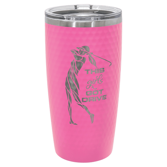 20oz Golf Stainless Steel Tumbler (Dimple Design)