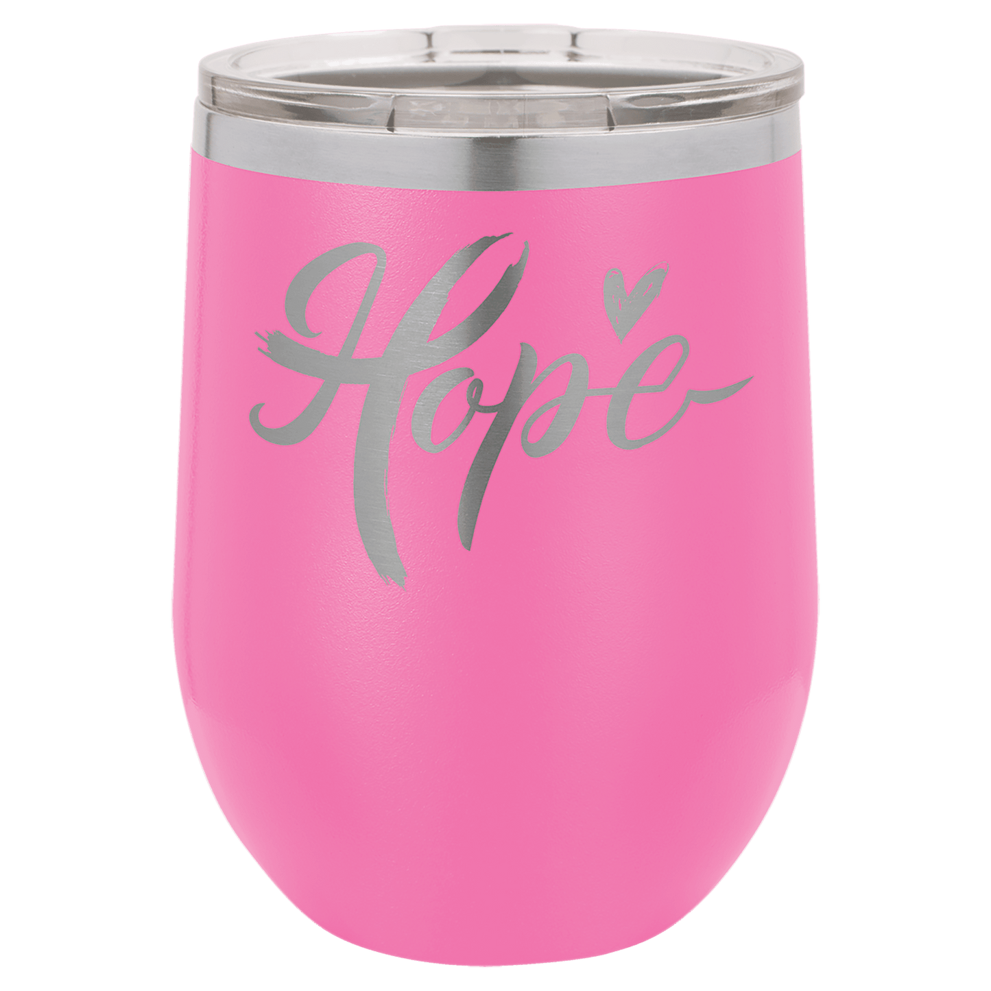 Pink Polar Camel 12 oz. Vacuum Insulated Stemless Wine Tumbler with Lid