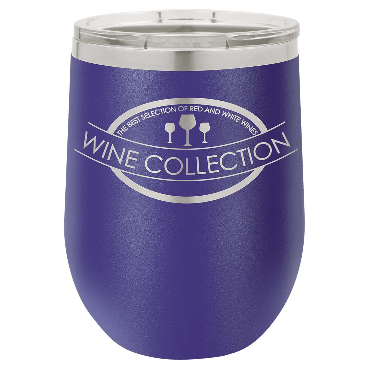 Purple Polar Camel 12 oz. Vacuum Insulated Stemless Wine Tumbler with Lid