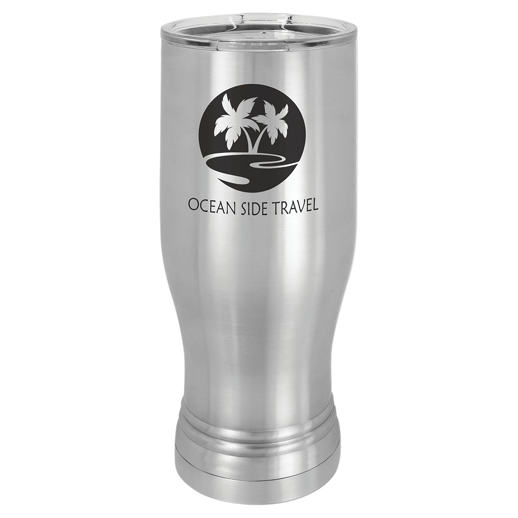 Stainless Steel 20 oz Pilsner with Clear Polar Camel Lid