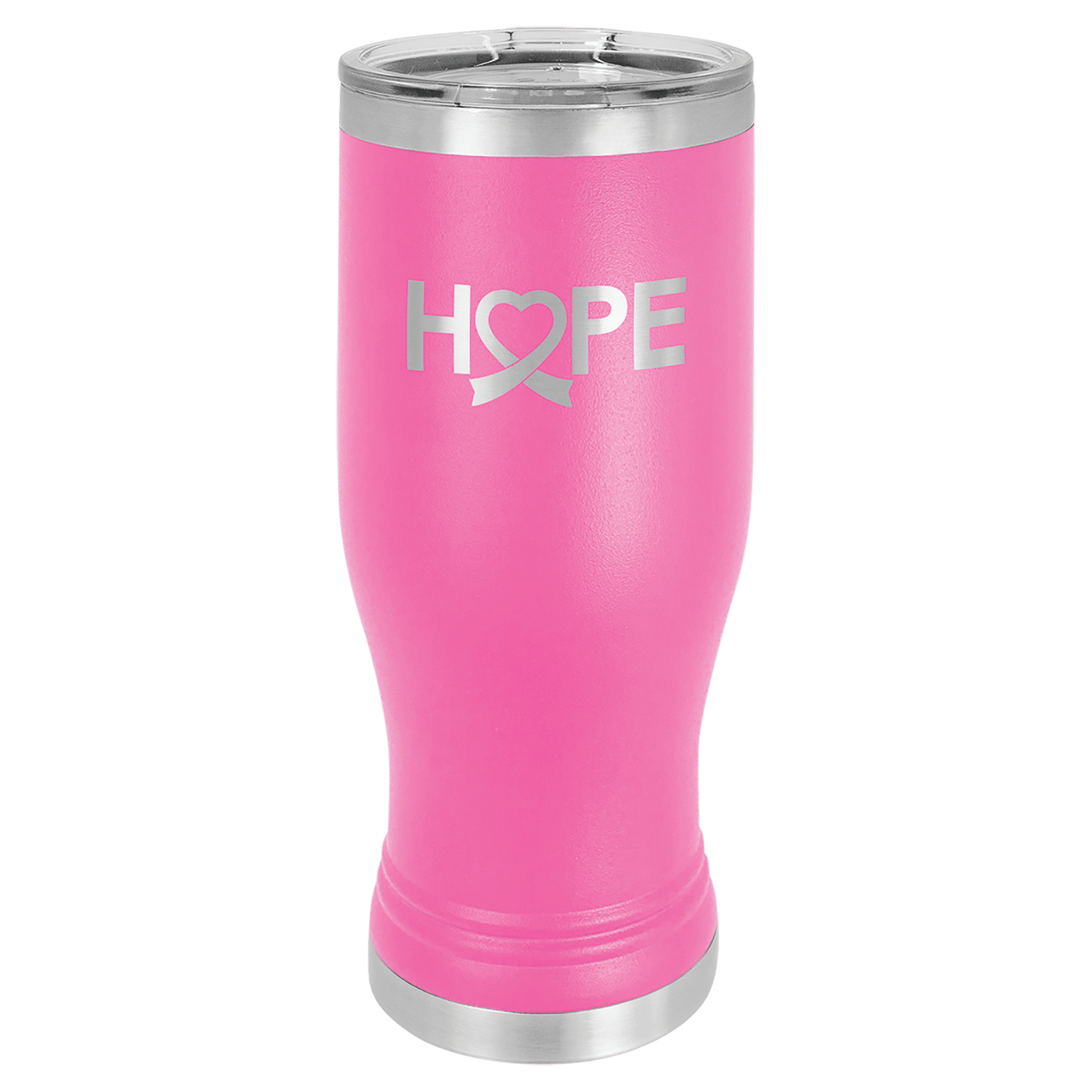 Pink 20 oz. Pilsner with Clear Polar Camel Lid