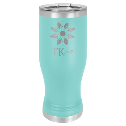 Teal 20 oz. Pilsner with Clear Polar Camel Lid