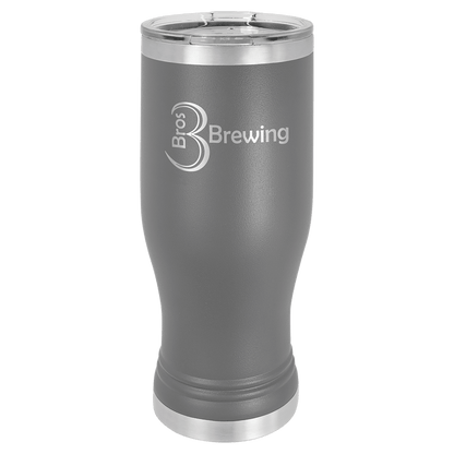 Dark Gray 20 oz. Pilsner with Clear Polar Camel Lid