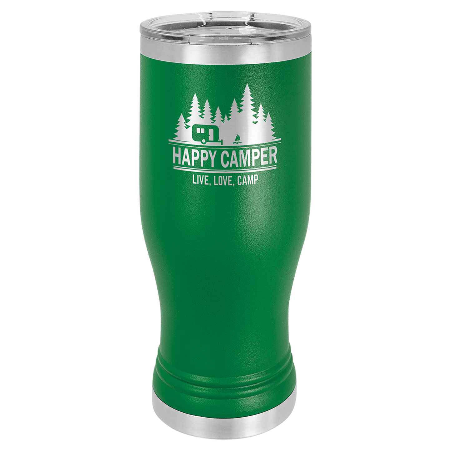 Green 20 oz. Pilsner with Clear Polar Camel Lid