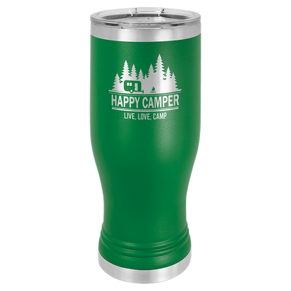 Green 20 oz. Pilsner with Clear Polar Camel Lid