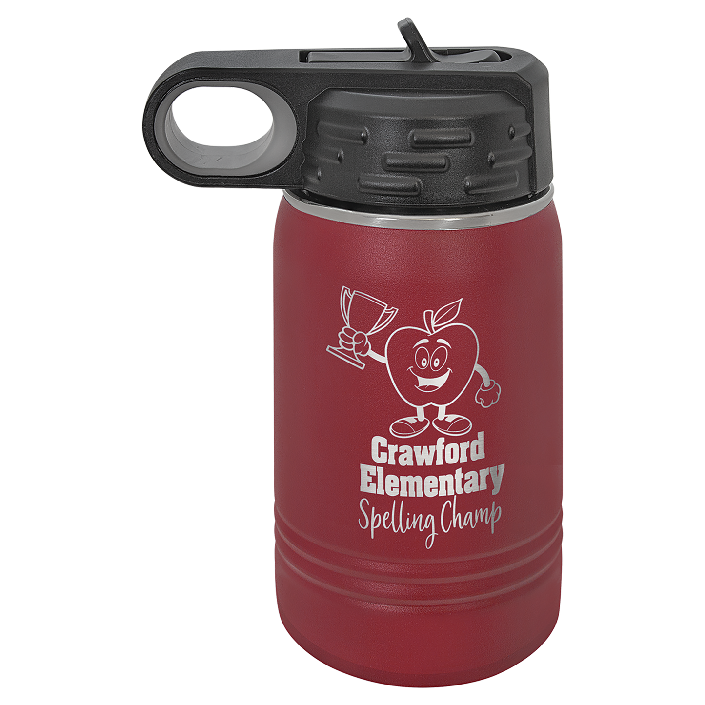 12oz Stainless Steel Water Bottle