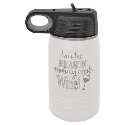 12oz Stainless Steel Water Bottle