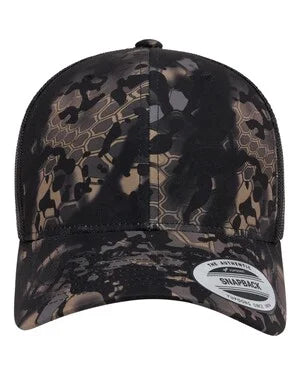 Custom Leather Patch YP Classics 6606 Retro Trucker Hat