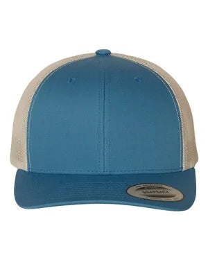 Custom Leather Patch YP Classics 6606 Retro Trucker Hat