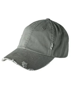 Custom Leather Patch Distressed Dad Hat – District DT600