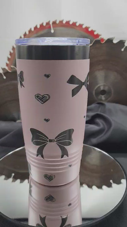 Bow Themed 20oz Tumbler