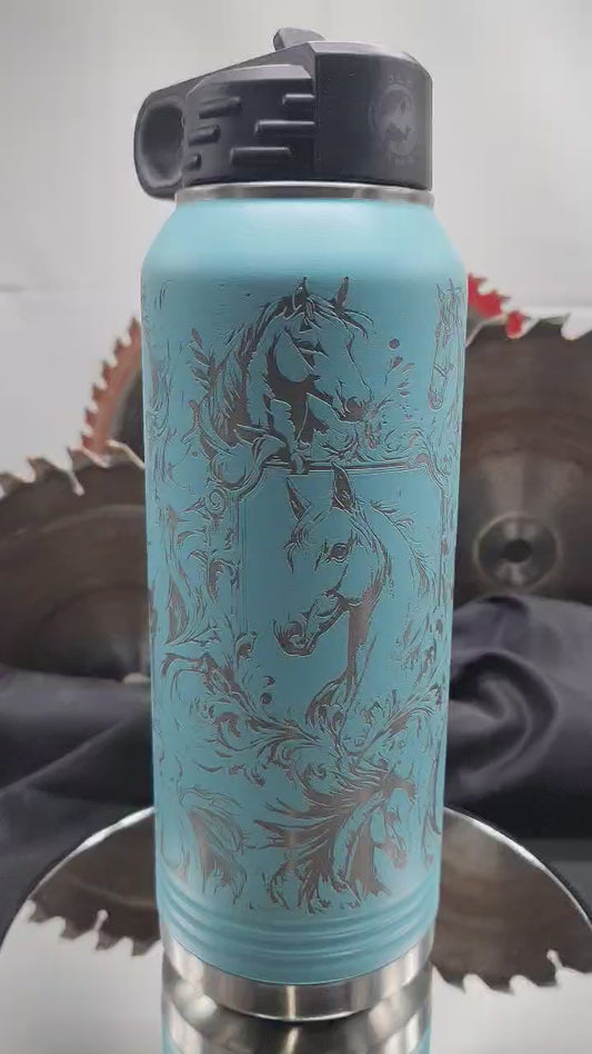 Wild Horses 32oz Water Bottle