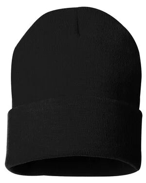 Custom Leather Patch Knit Beanie – Sportsman SP12