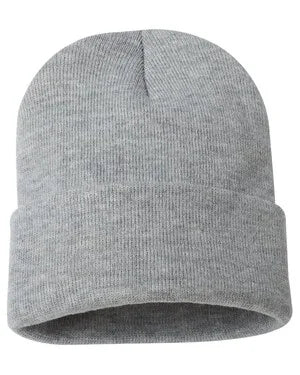 Custom Leather Patch Knit Beanie – Sportsman SP12
