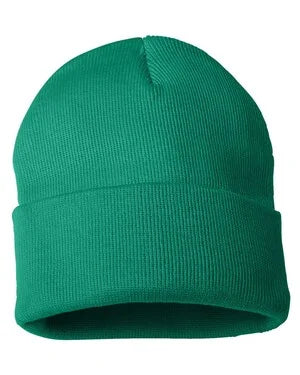 Custom Leather Patch Knit Beanie – Sportsman SP12