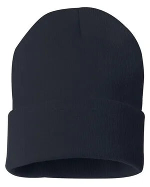 Custom Leather Patch Knit Beanie – Sportsman SP12