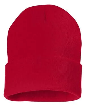 Custom Leather Patch Knit Beanie – Sportsman SP12