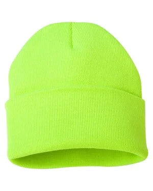 Custom Leather Patch Knit Beanie – Sportsman SP12